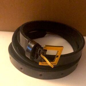 Dolce & Gabbana belt black/brown 36” - 1/2” wide